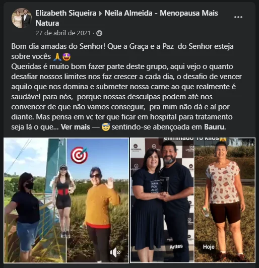 Elizabeth: depoimento de fé e antes e depois