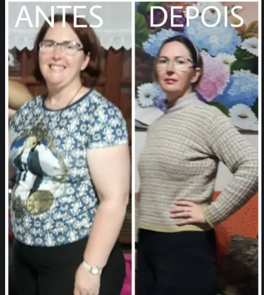 Ledi Rosa: antes e depois, 23kg a menos